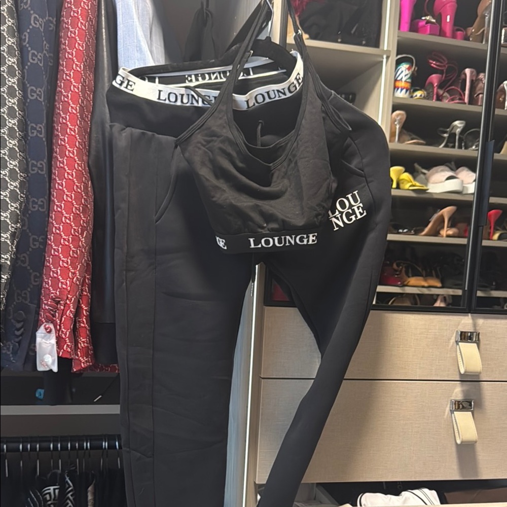 Black Joggers with Elastic Waistband and Relaxed Fit